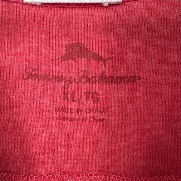 Tommy Bahama Pink Long Sleeves Embroidered Logo Quarter Zip Sweater XL - Picture 4 of 7